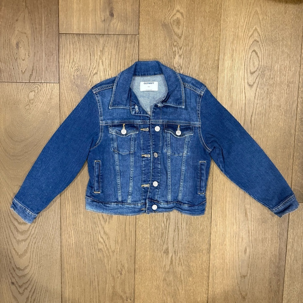 Old Navy Classic Kids Denim Jacket in Medium Blue